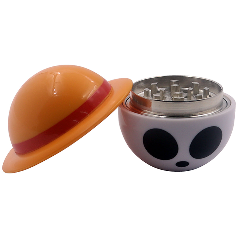 Luffy Straw Hat Devil Fruit Herb Grinder - Limited Edition Anime Grinder - Perfect for One Piece Fans!